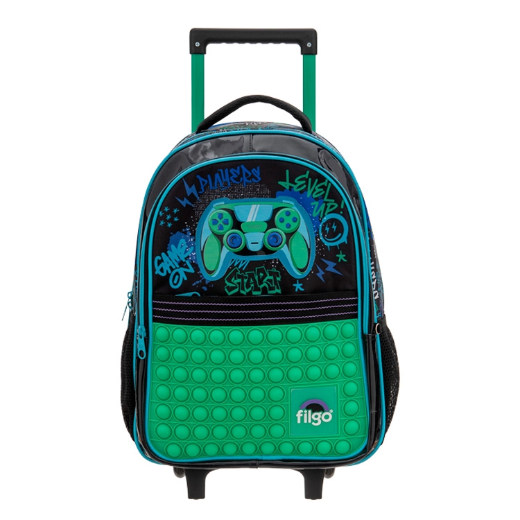 Mochila Escolar Filgo 2026 Starpak 18" Con Carro Pop It Gamer Art.MO26-TST-014